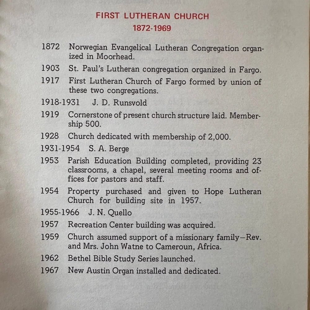church vintage first